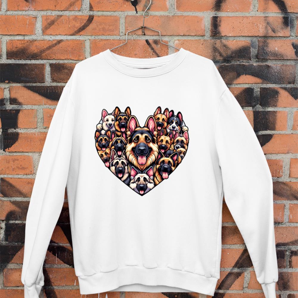 German Shepherd Dog German Shepherds GSD Long Sleeve Sweatshirt - Image 3