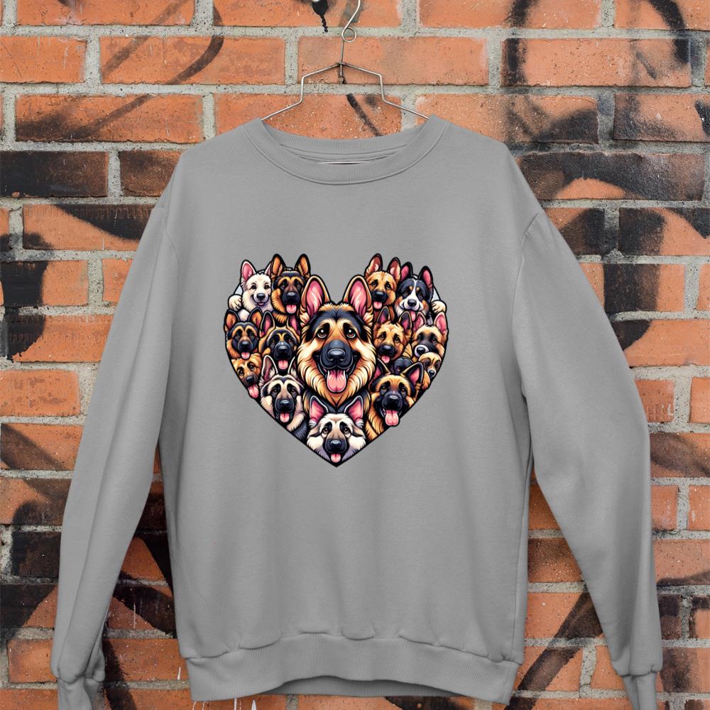 German Shepherd Dog German Shepherds GSD Long Sleeve Sweatshirt - Image 5