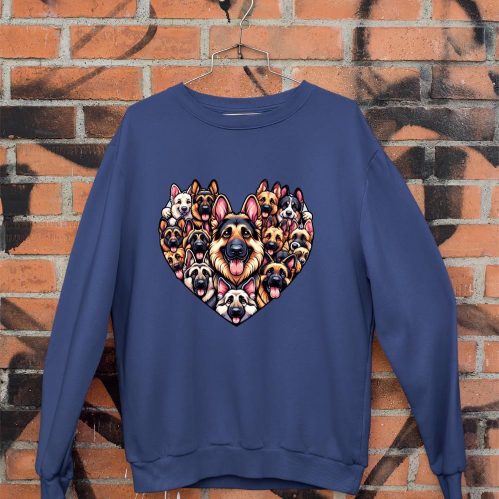 German Shepherd Dog German Shepherds GSD Long Sleeve Sweatshirt - Image 7