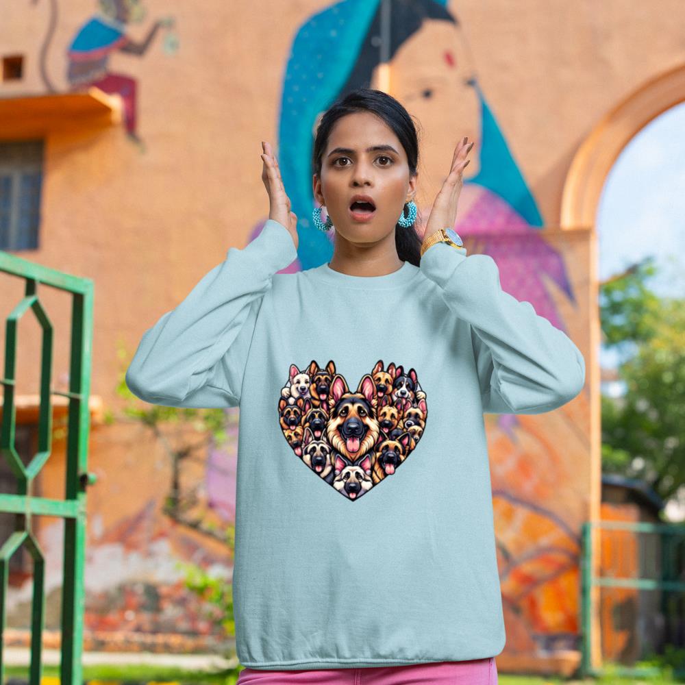 German Shepherd Dog German Shepherds GSD Long Sleeve Sweatshirt - Image 10