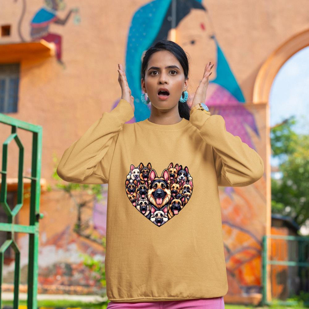 German Shepherd Dog German Shepherds GSD Long Sleeve Sweatshirt - Image 12