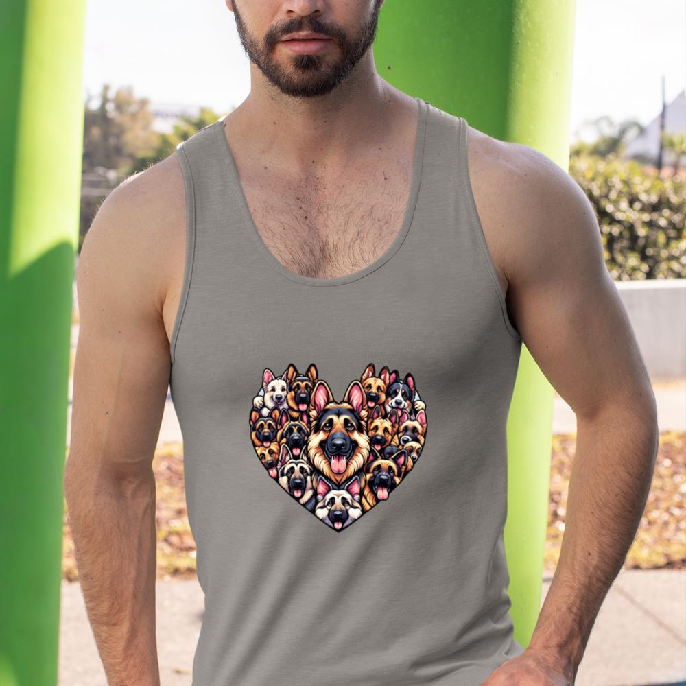 German Shepherd Dog German Shepherds GSD Long Sleeve Tank Top - Image 7