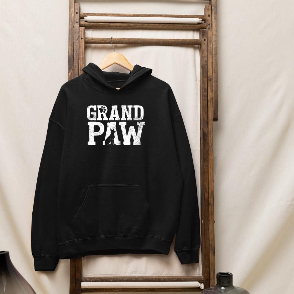 German Shepherd Grand Paw Grandpaw T Shirt Dog Lover Grandpa Hoodie