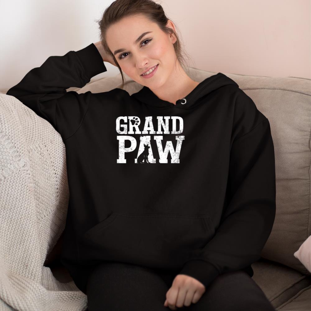 German Shepherd Grand Paw Grandpaw T Shirt Dog Lover Grandpa Hoodie - Image 2
