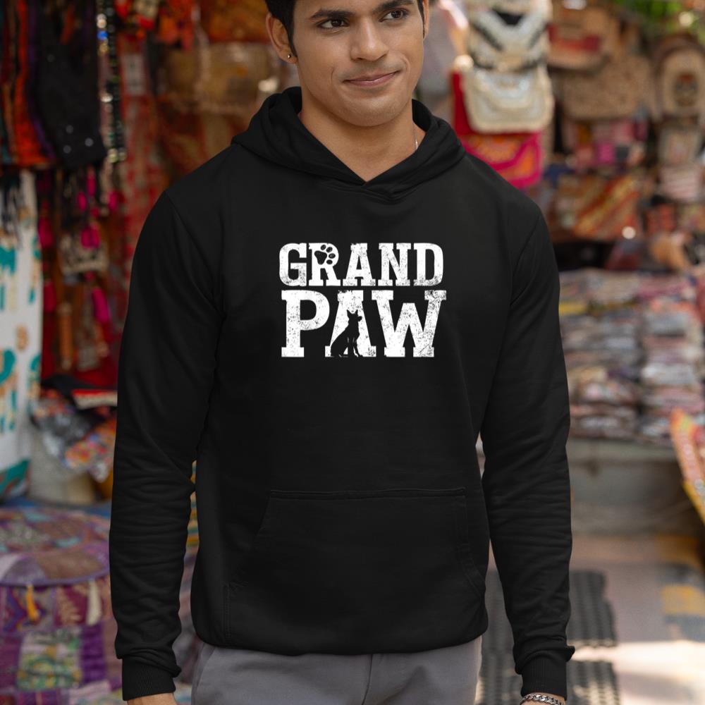 German Shepherd Grand Paw Grandpaw T Shirt Dog Lover Grandpa Hoodie - Image 3