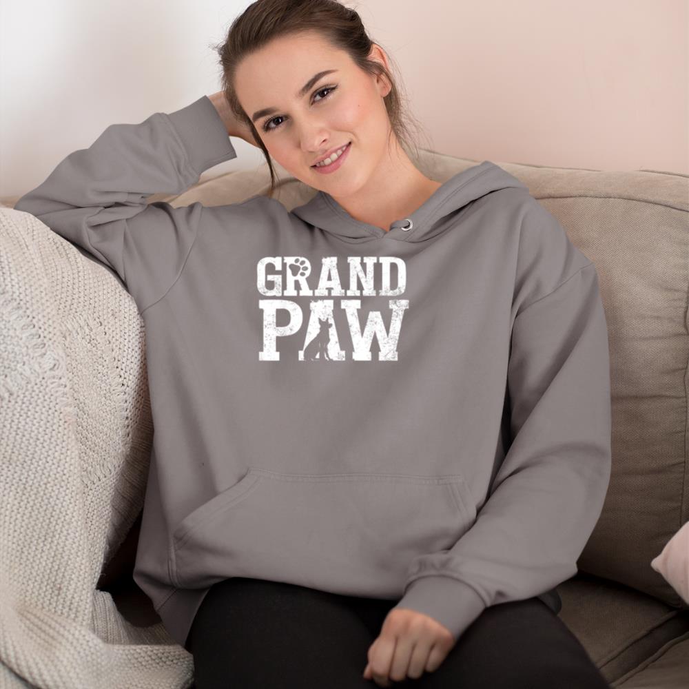 German Shepherd Grand Paw Grandpaw T Shirt Dog Lover Grandpa Hoodie - Image 6