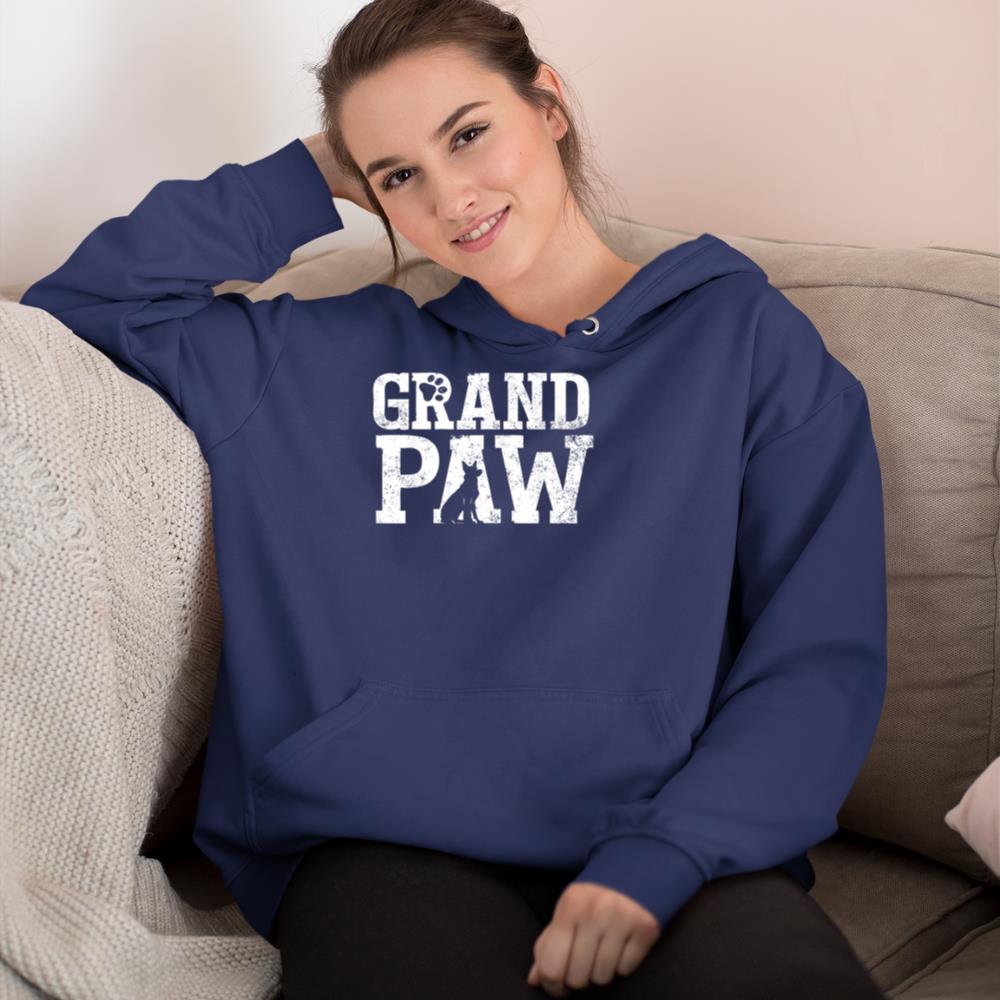 German Shepherd Grand Paw Grandpaw T Shirt Dog Lover Grandpa Hoodie - Image 8