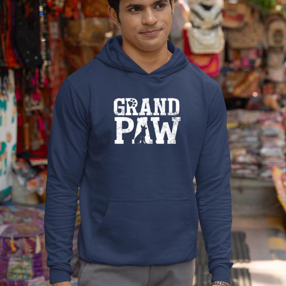 German Shepherd Grand Paw Grandpaw T Shirt Dog Lover Grandpa Hoodie - Image 9