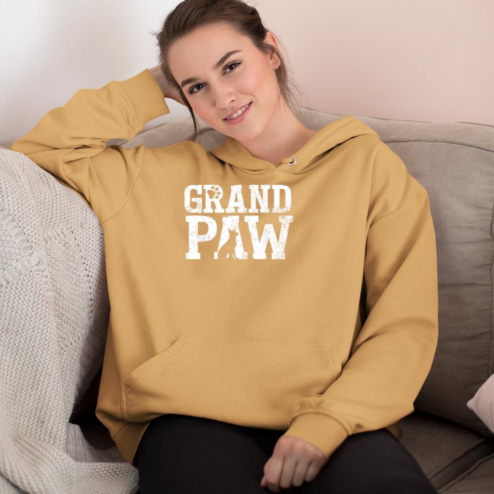 German Shepherd Grand Paw Grandpaw T Shirt Dog Lover Grandpa Hoodie - Image 12