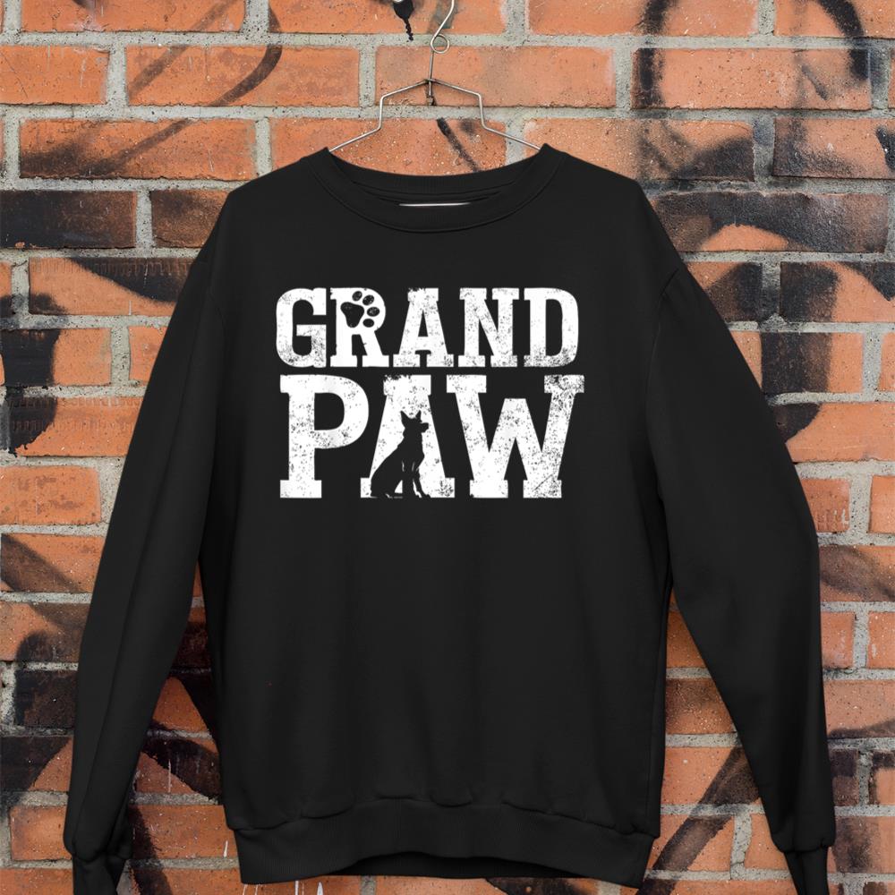 German Shepherd Grand Paw Grandpaw T Shirt Dog Lover Grandpa Sweatshirt