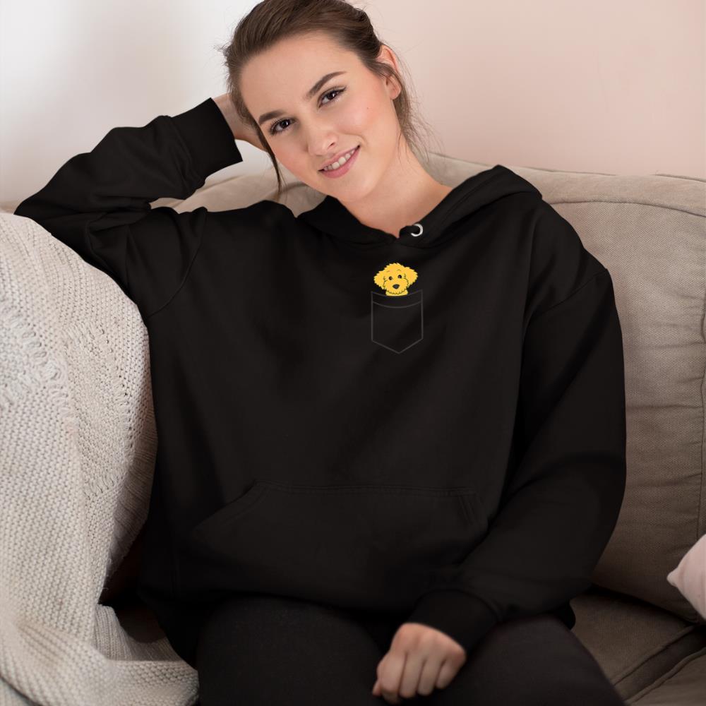 Goldendoodle Dog In Pocket Funny Goldendoodle Hoodie - Image 2