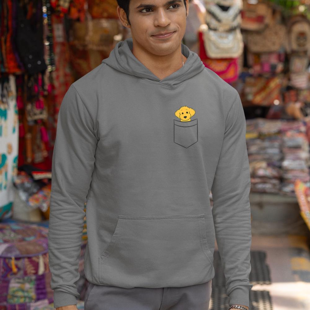 Goldendoodle Dog In Pocket Funny Goldendoodle Hoodie - Image 7