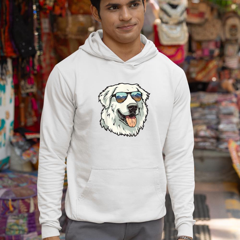 Great Pyrenees Dog Sunglasses Hoodie - Image 5