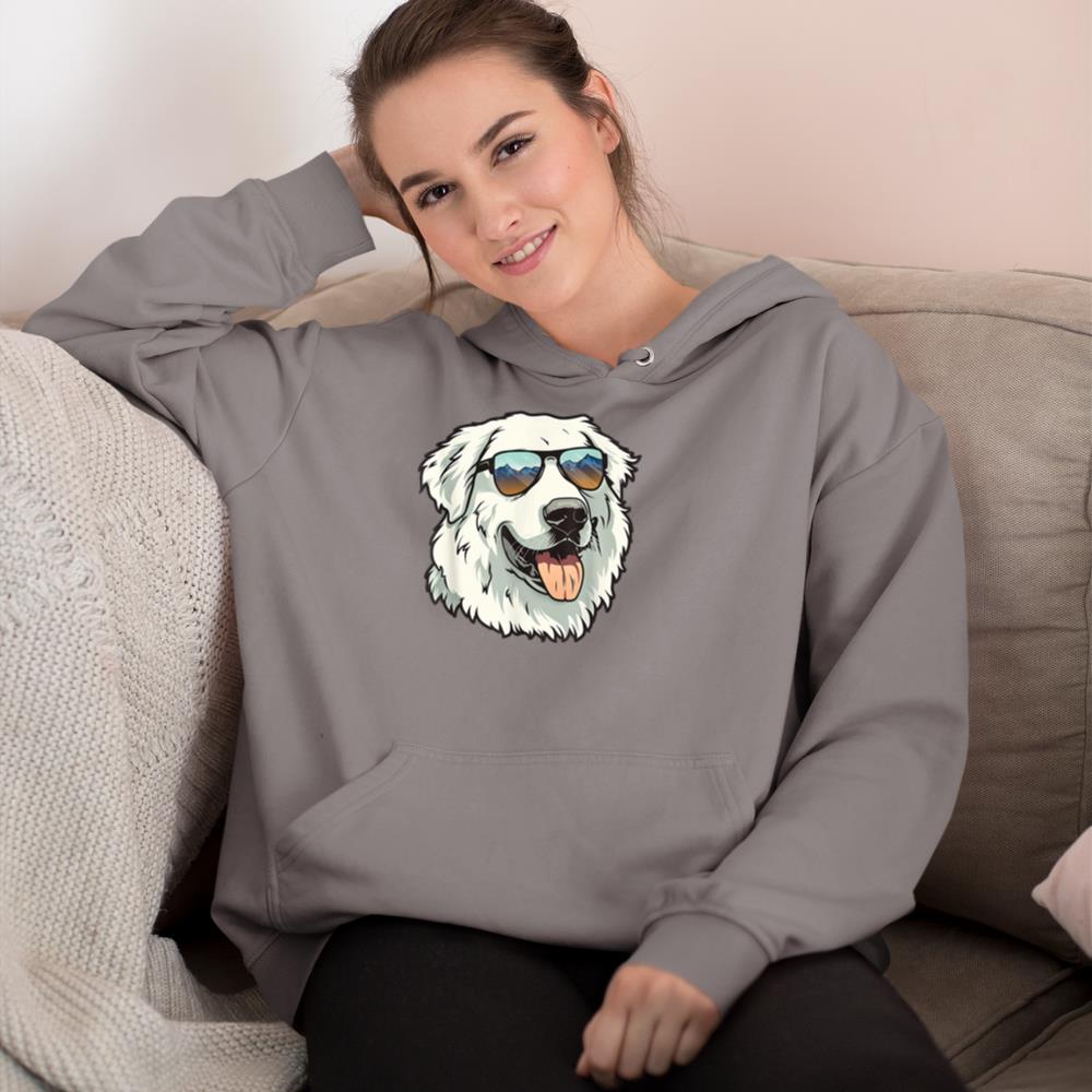 Great Pyrenees Dog Sunglasses Hoodie - Image 6