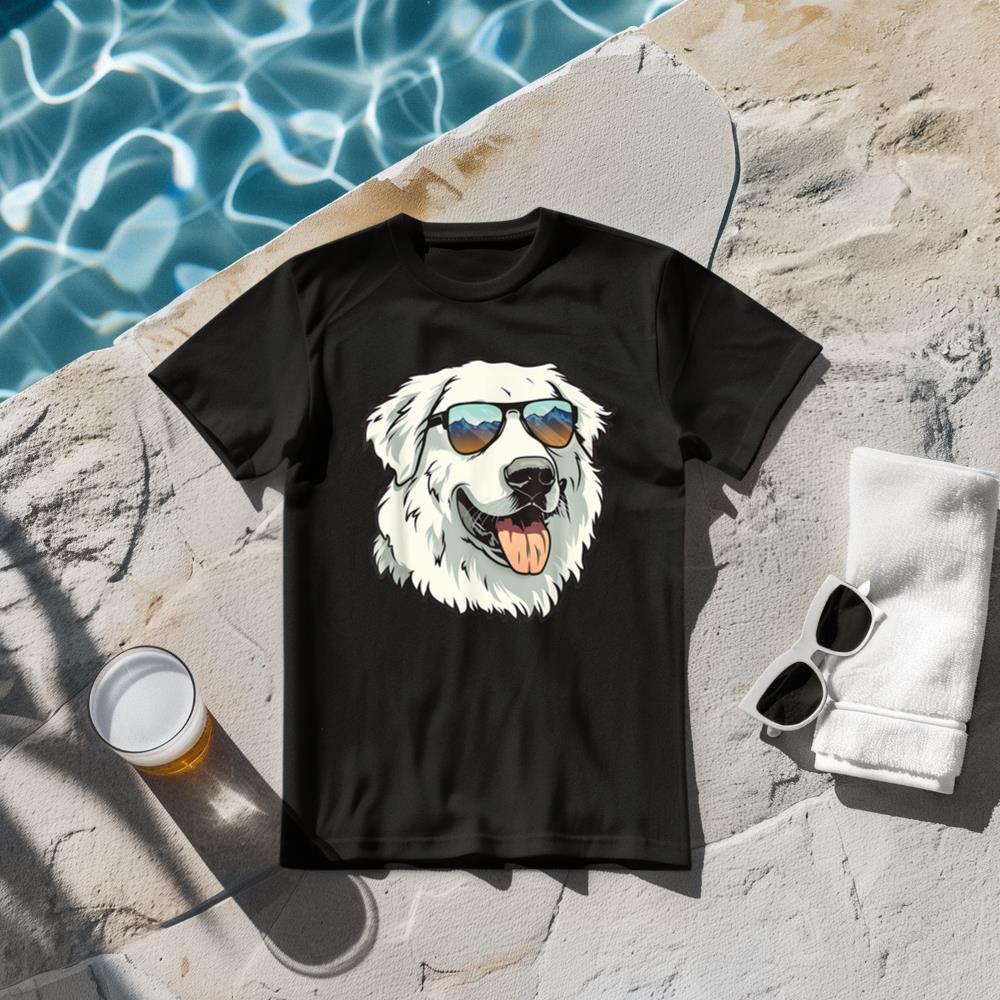 Great Pyrenees Dog Sunglasses T-Shirt