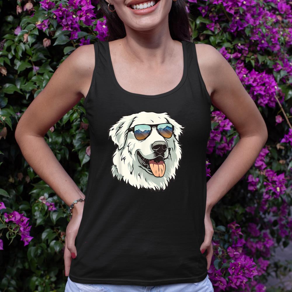 Great Pyrenees Dog Sunglasses Tank Top - Image 2