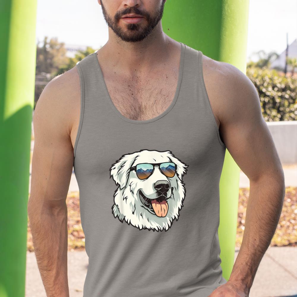 Great Pyrenees Dog Sunglasses Tank Top - Image 7
