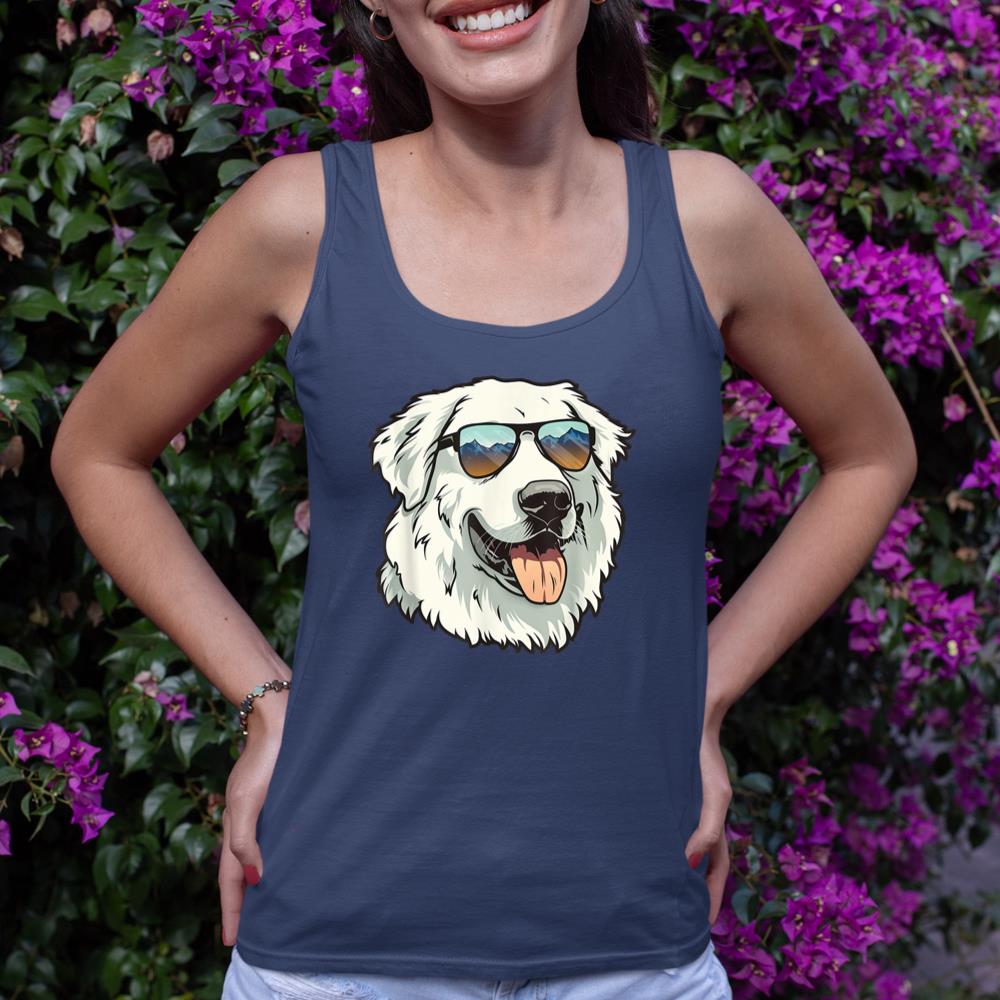 Great Pyrenees Dog Sunglasses Tank Top - Image 8