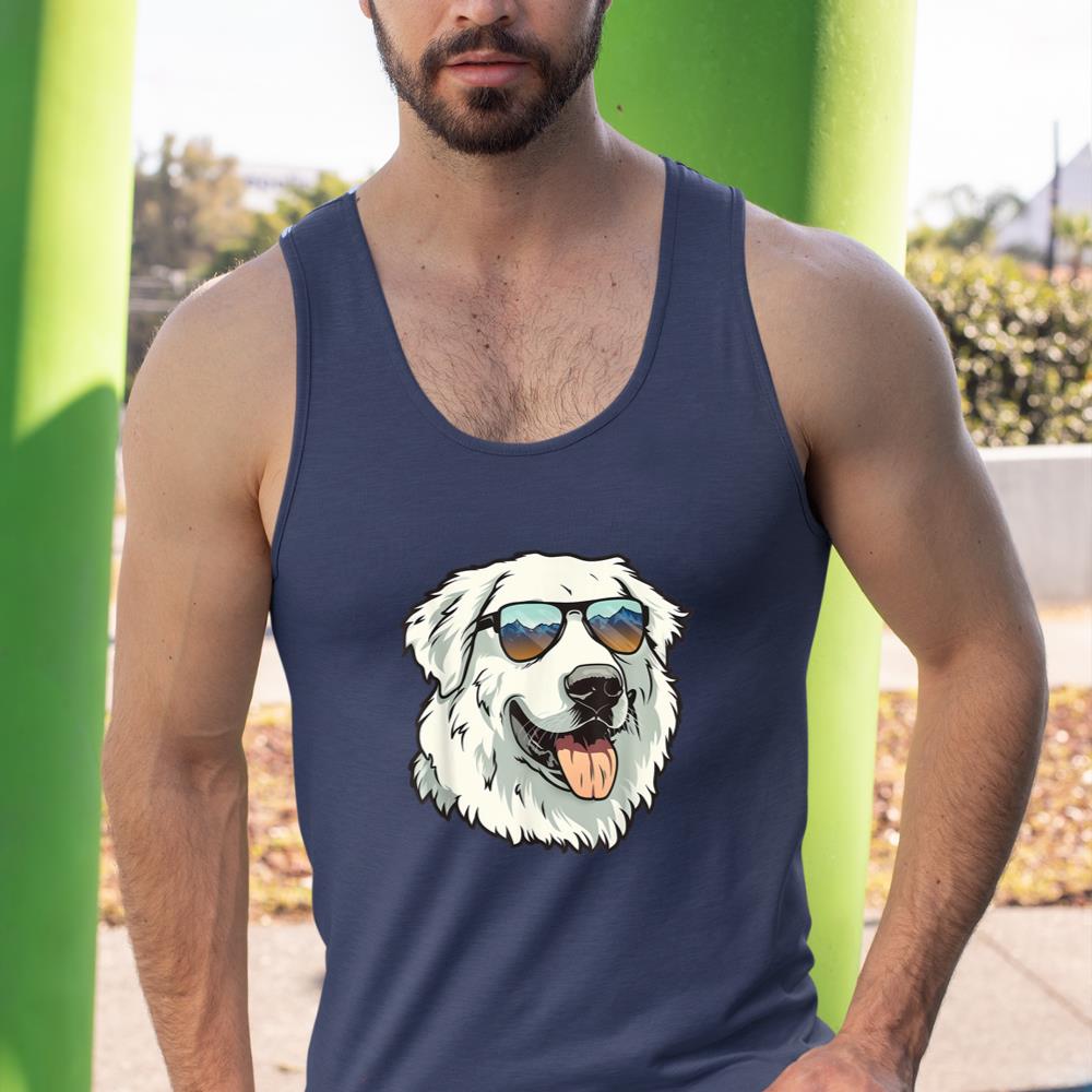 Great Pyrenees Dog Sunglasses Tank Top - Image 9