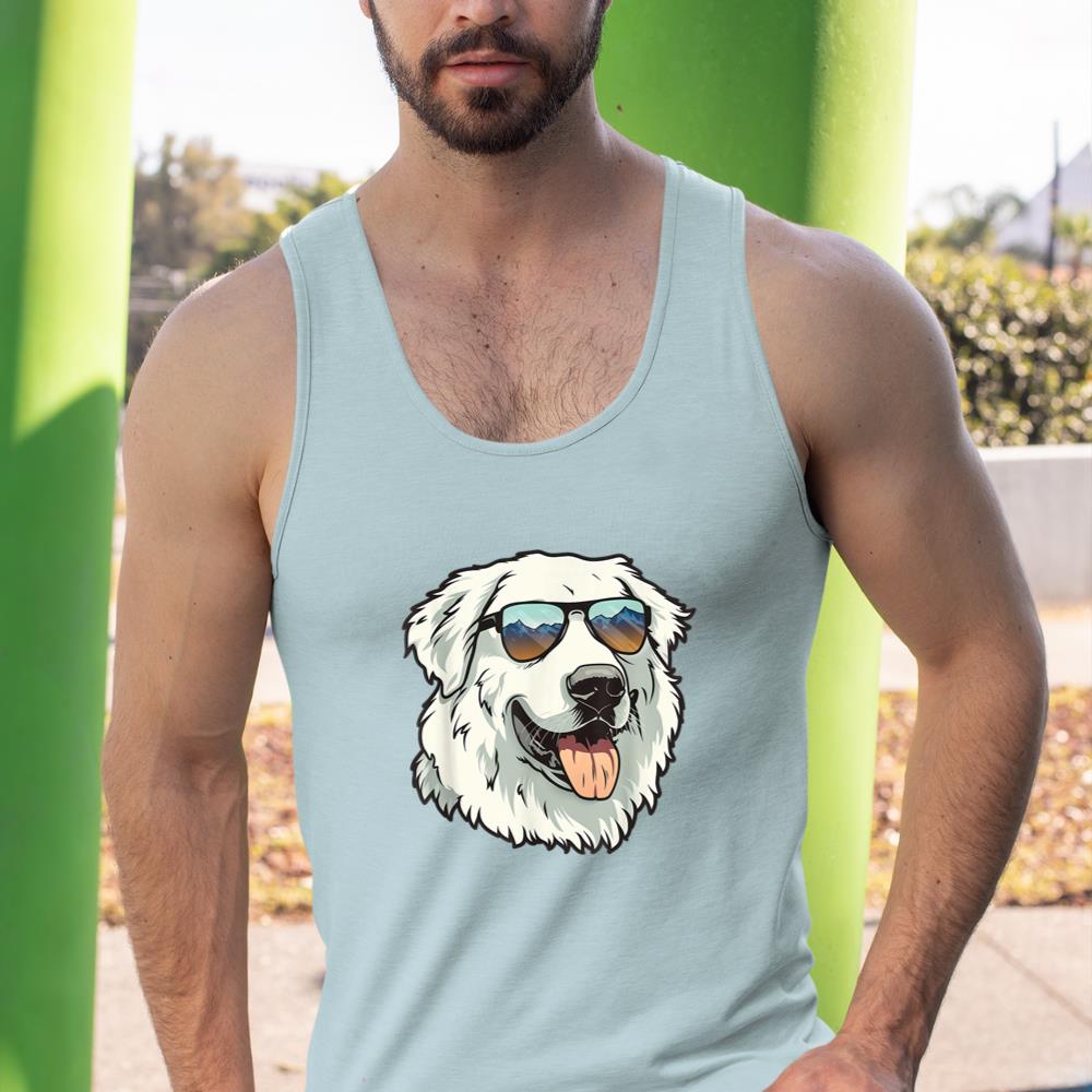 Great Pyrenees Dog Sunglasses Tank Top - Image 11