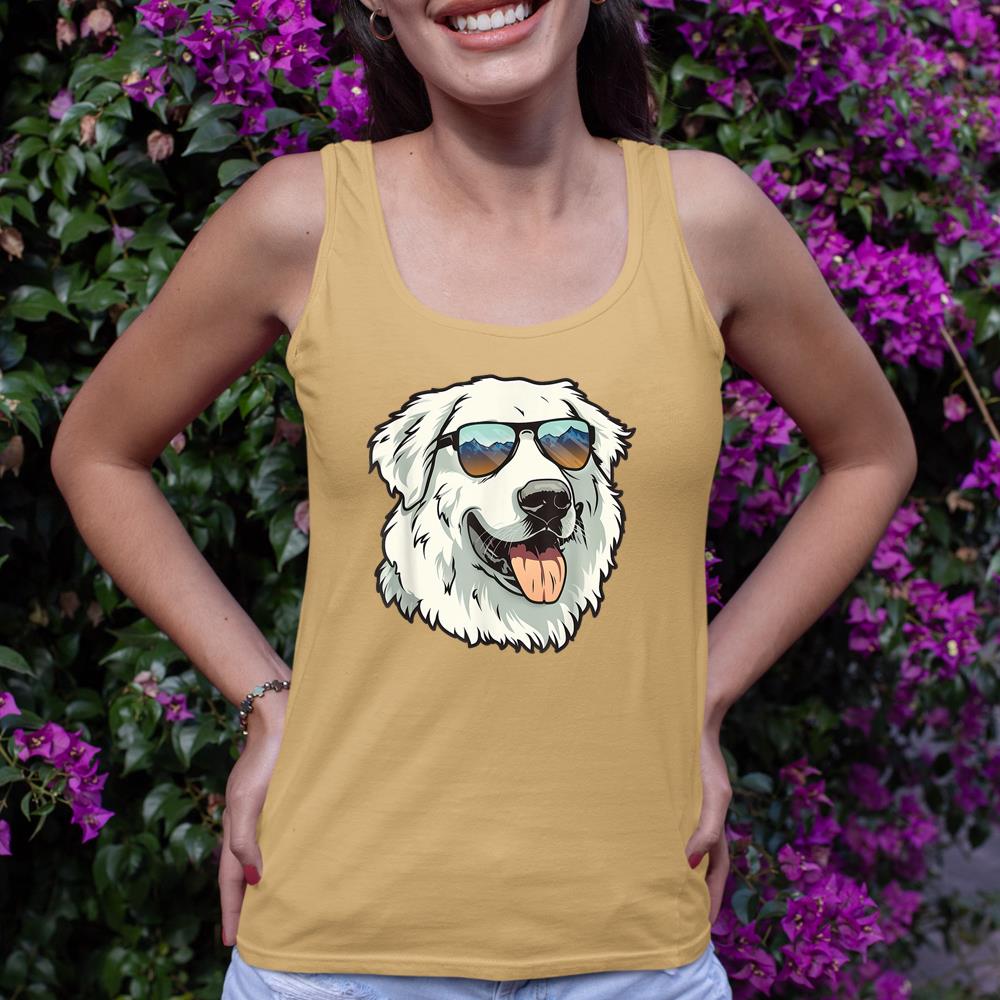 Great Pyrenees Dog Sunglasses Tank Top - Image 12