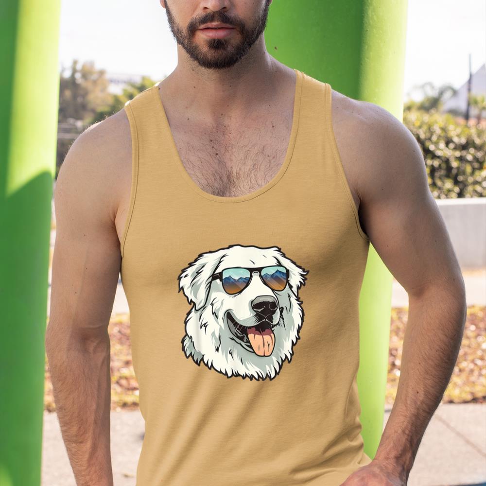 Great Pyrenees Dog Sunglasses Tank Top - Image 13