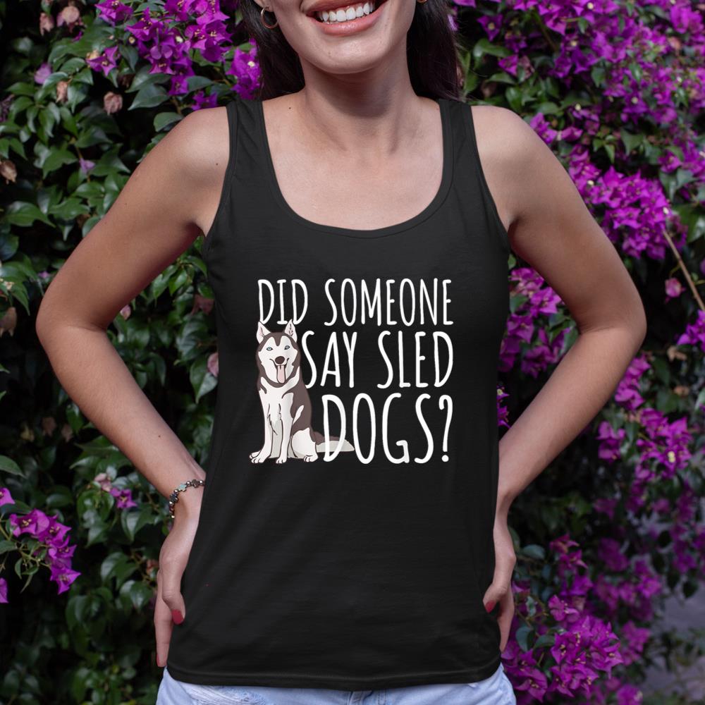 Husky Sled Dog Sledding - Mushing Tank Top - Image 2