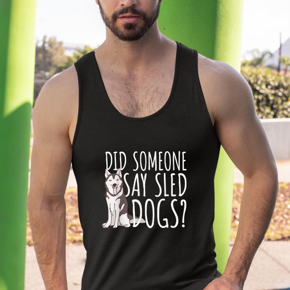 Husky Sled Dog Sledding - Mushing Tank Top - Image 3