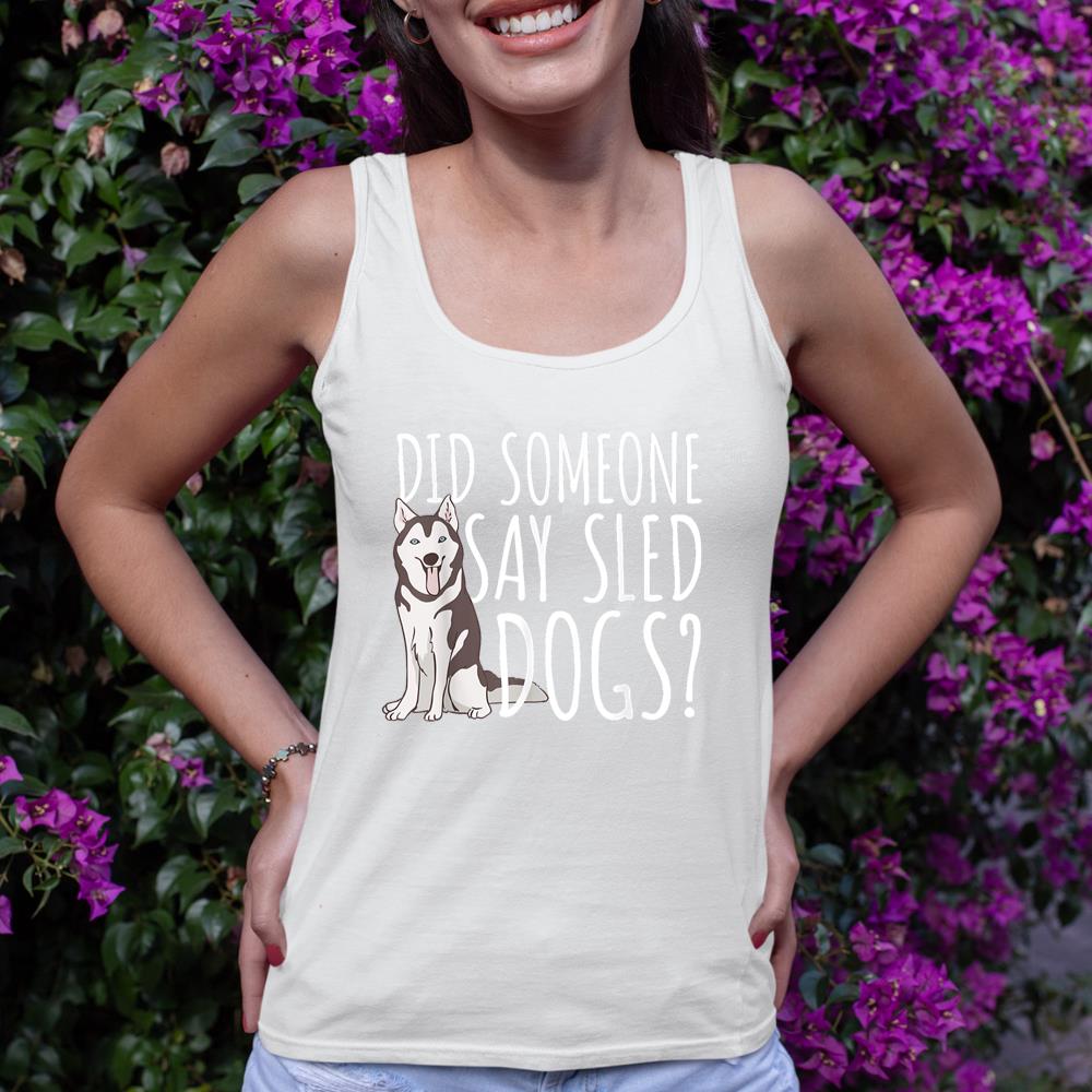 Husky Sled Dog Sledding - Mushing Tank Top - Image 4