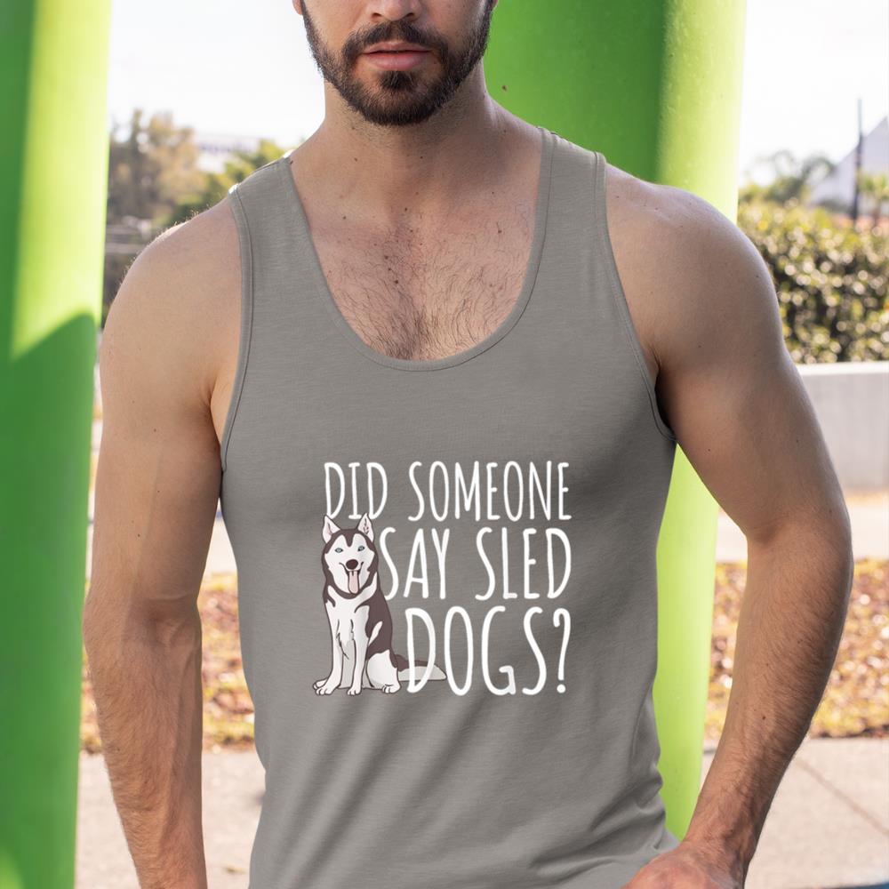 Husky Sled Dog Sledding - Mushing Tank Top - Image 7