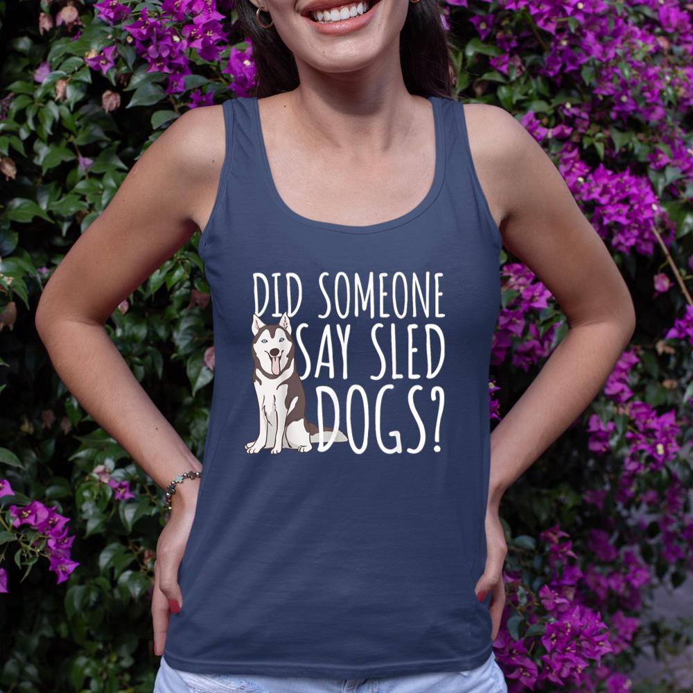 Husky Sled Dog Sledding - Mushing Tank Top - Image 8