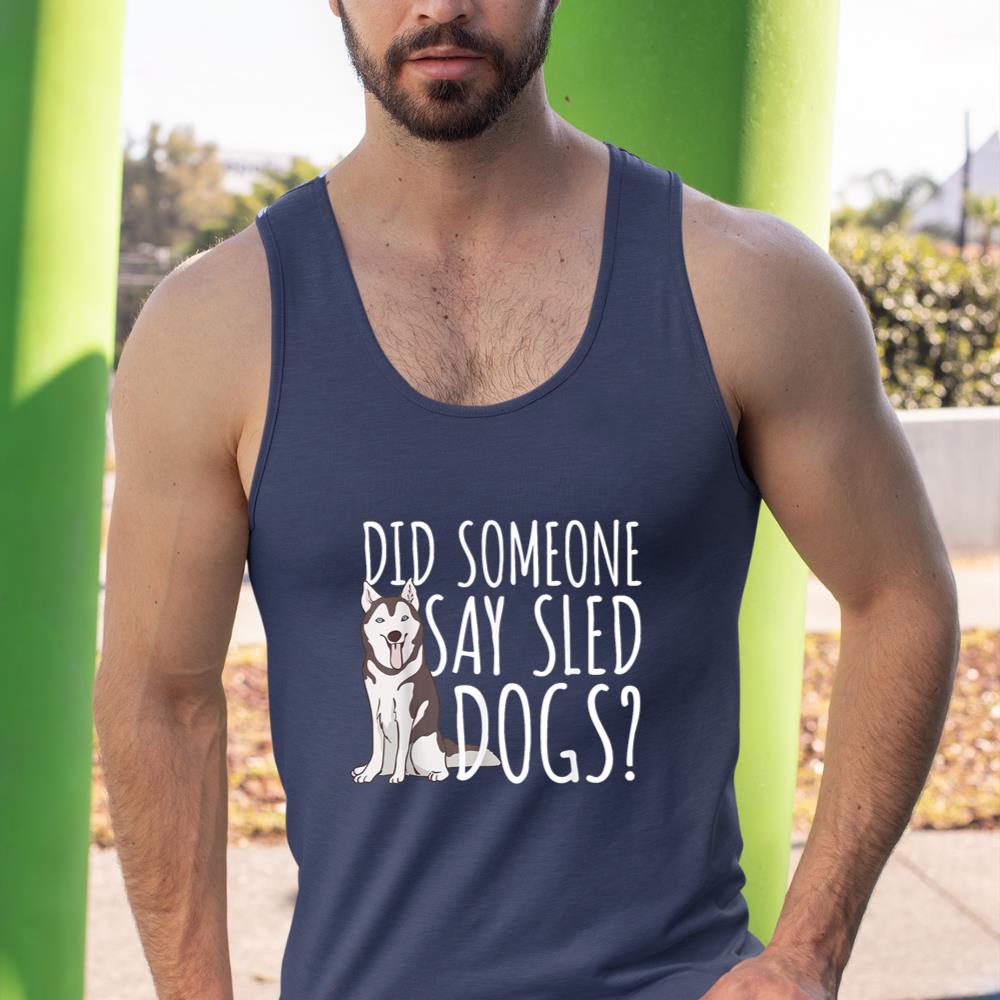 Husky Sled Dog Sledding - Mushing Tank Top - Image 9