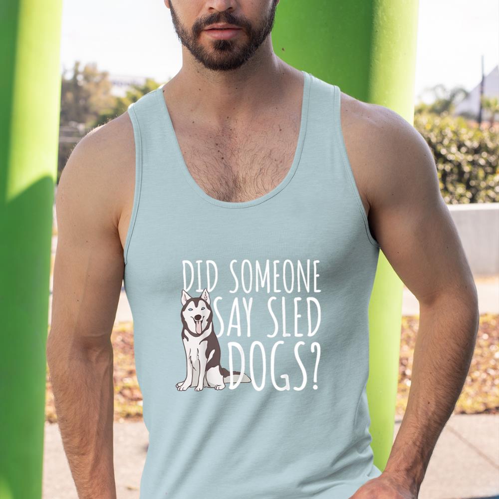 Husky Sled Dog Sledding - Mushing Tank Top - Image 11