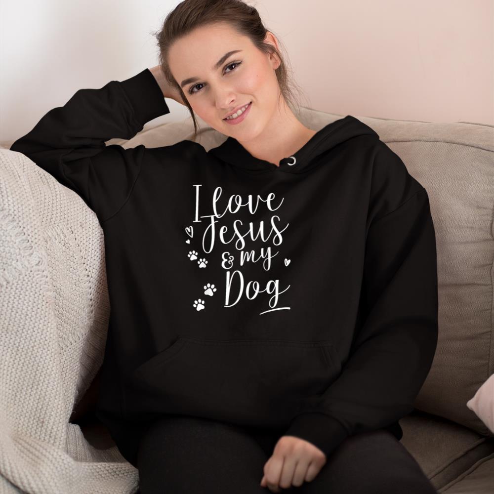 I love Jesus and my Dog Shirt Hoodie - Image 2