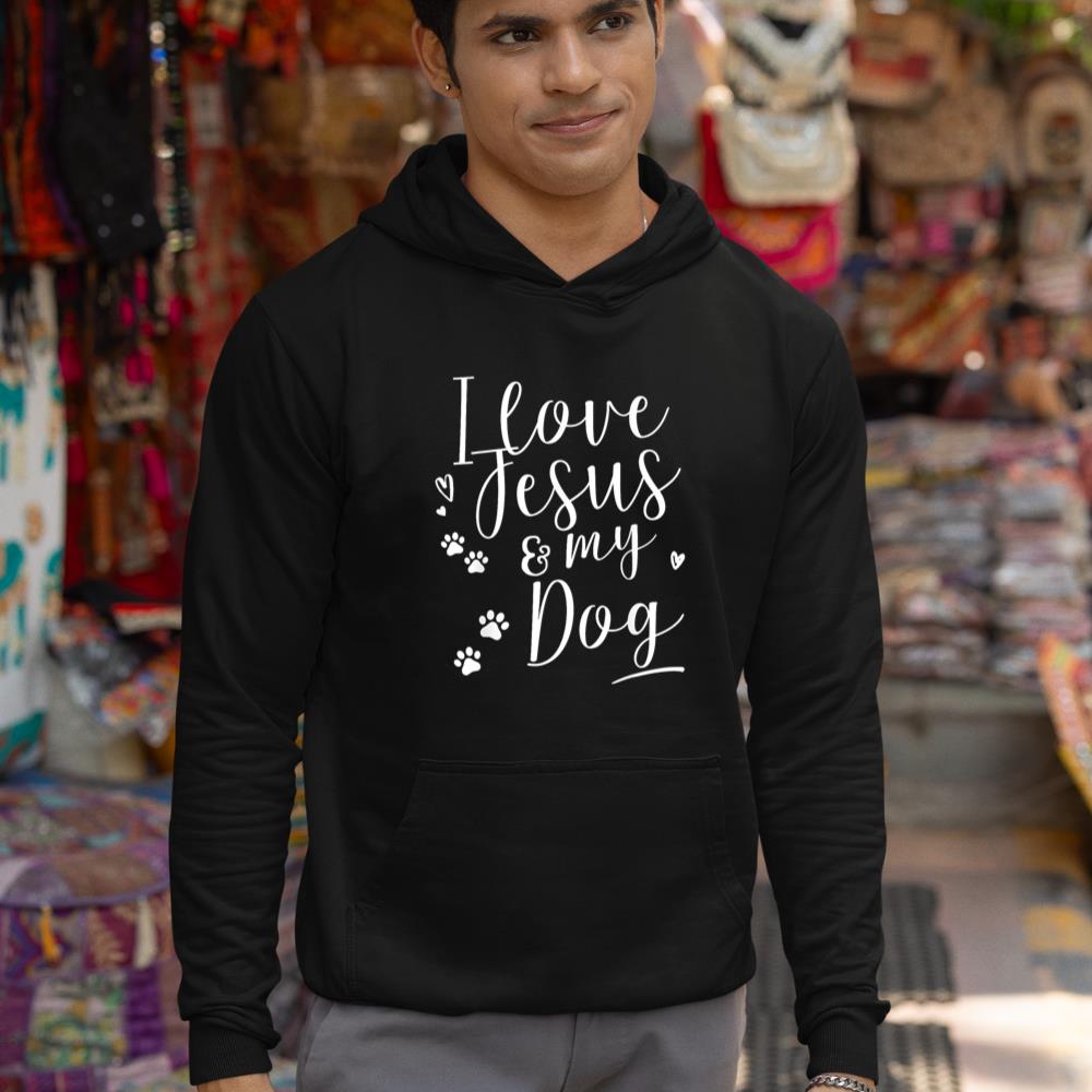 I love Jesus and my Dog Shirt Hoodie - Image 3