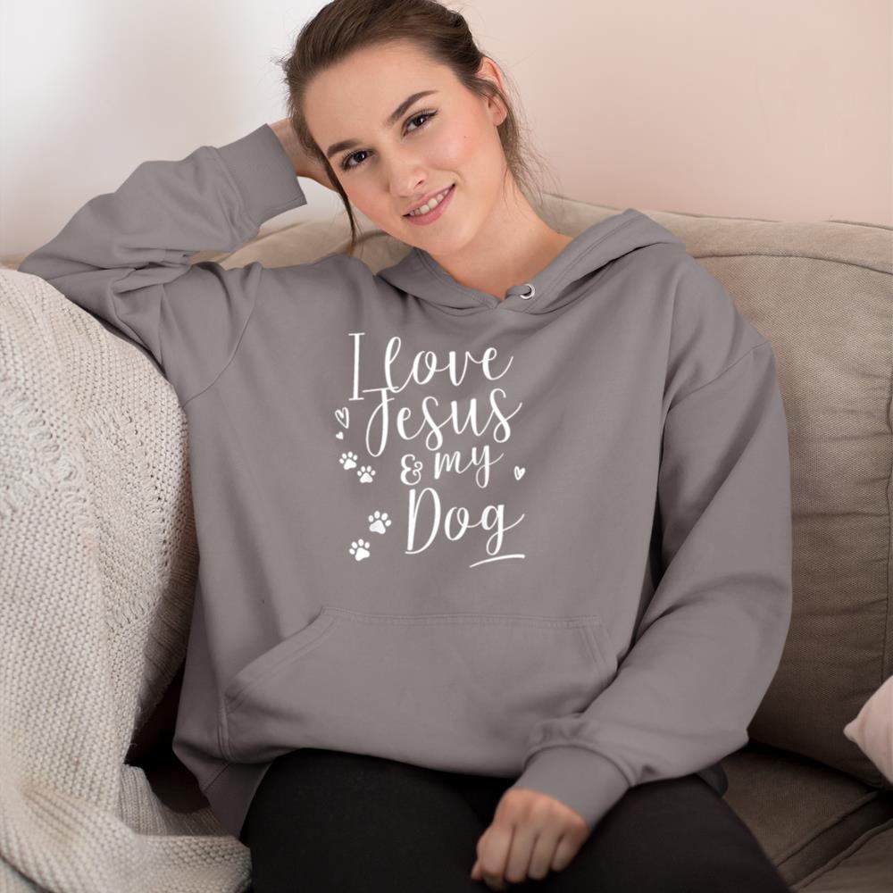 I love Jesus and my Dog Shirt Hoodie - Image 6