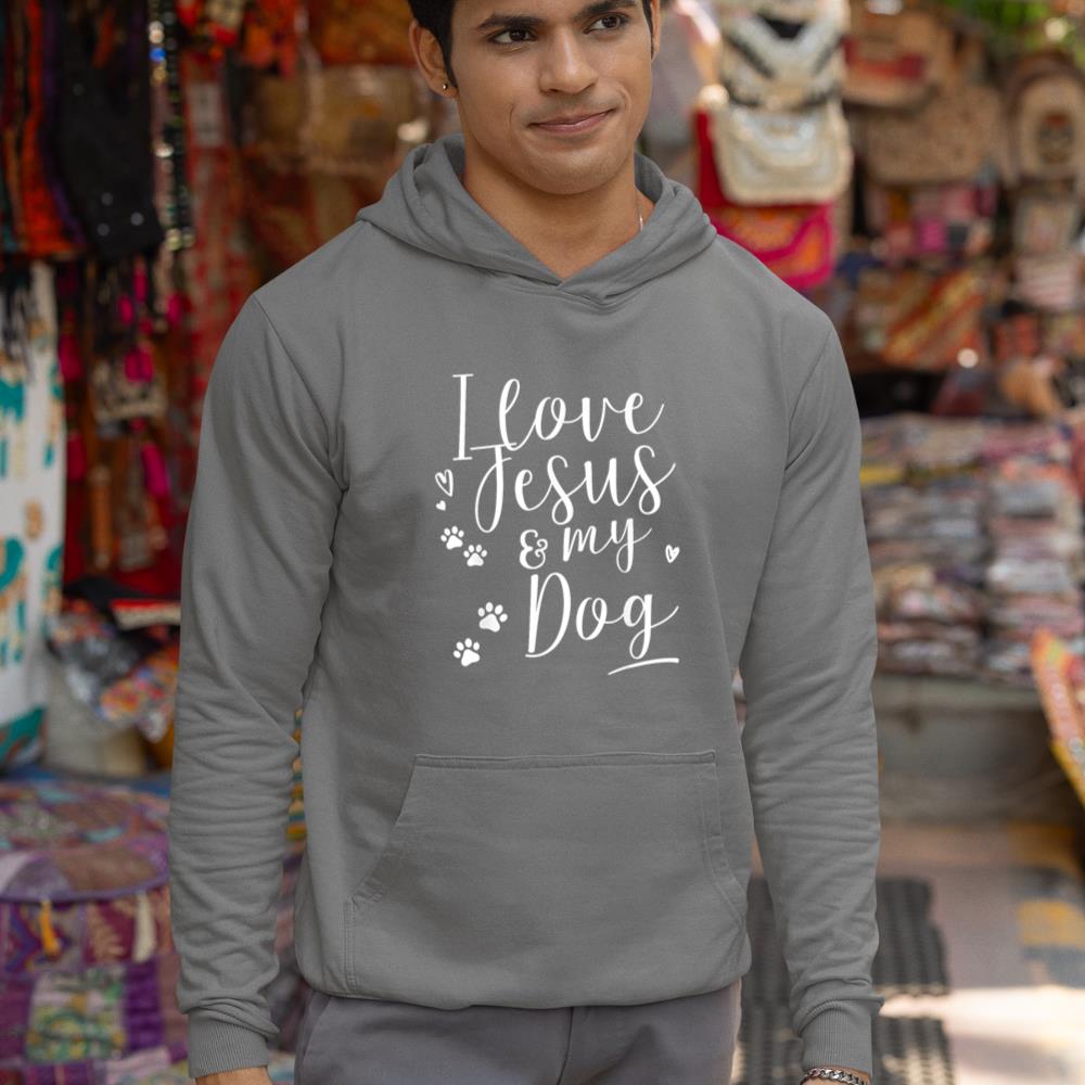 I love Jesus and my Dog Shirt Hoodie - Image 7