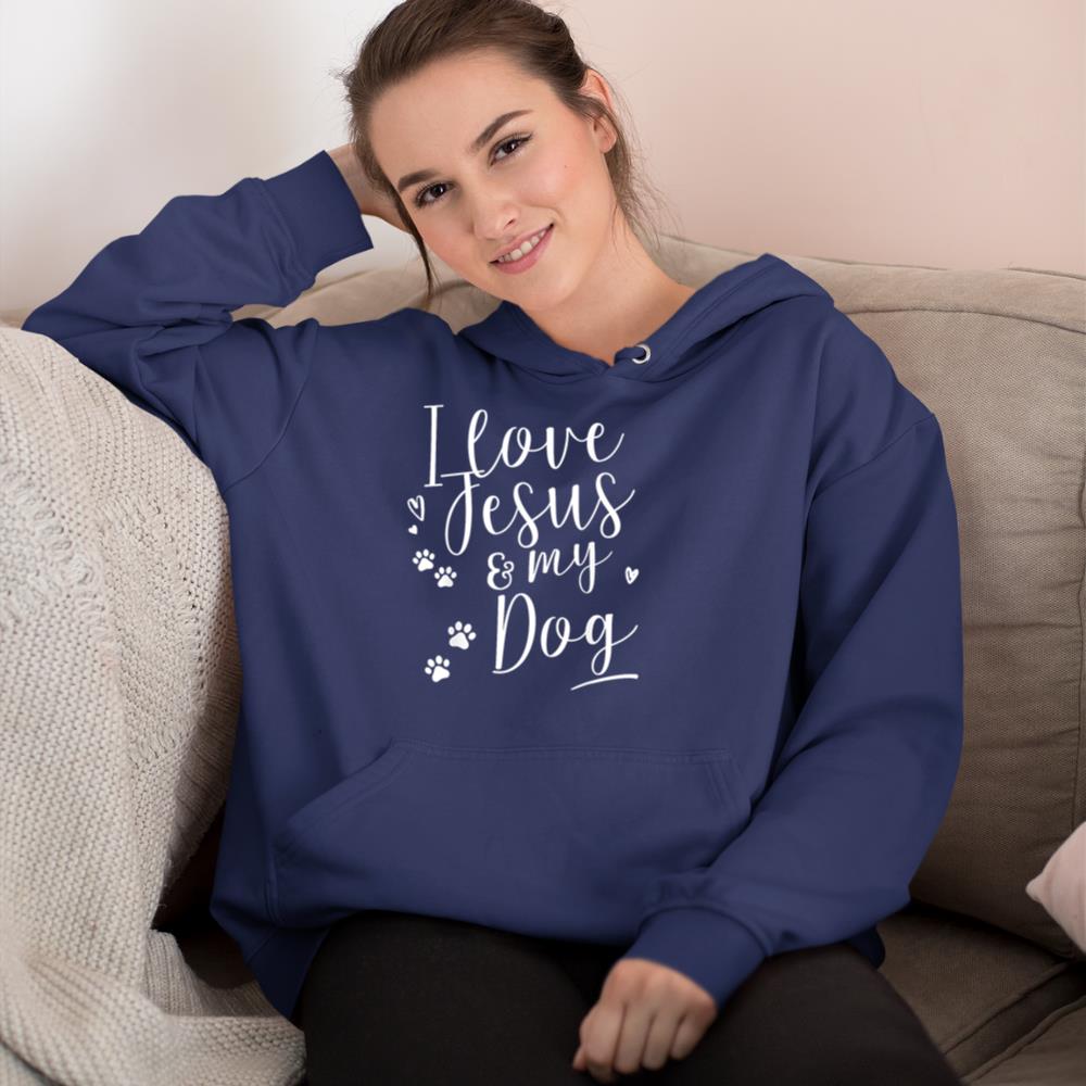 I love Jesus and my Dog Shirt Hoodie - Image 8