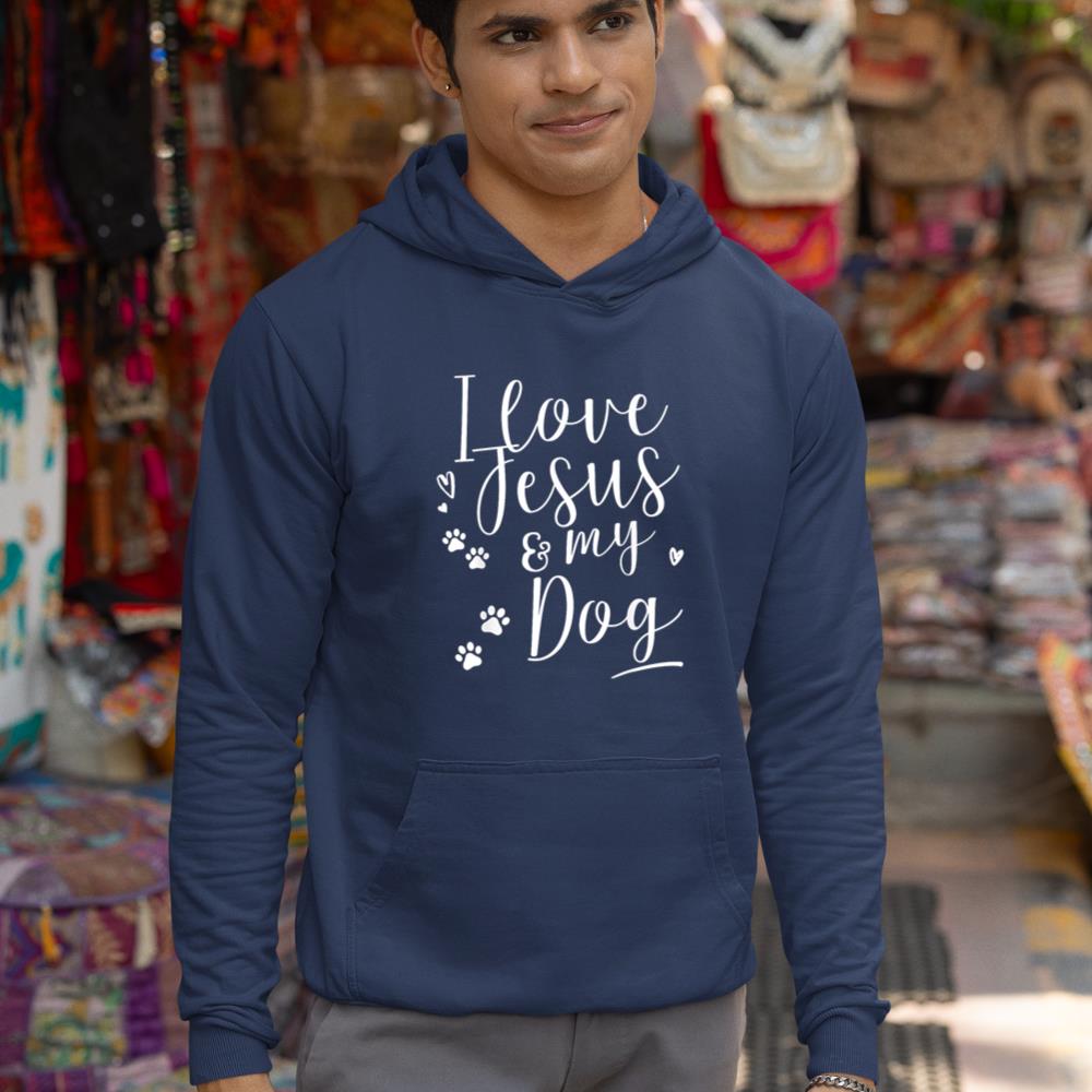 I love Jesus and my Dog Shirt Hoodie - Image 9