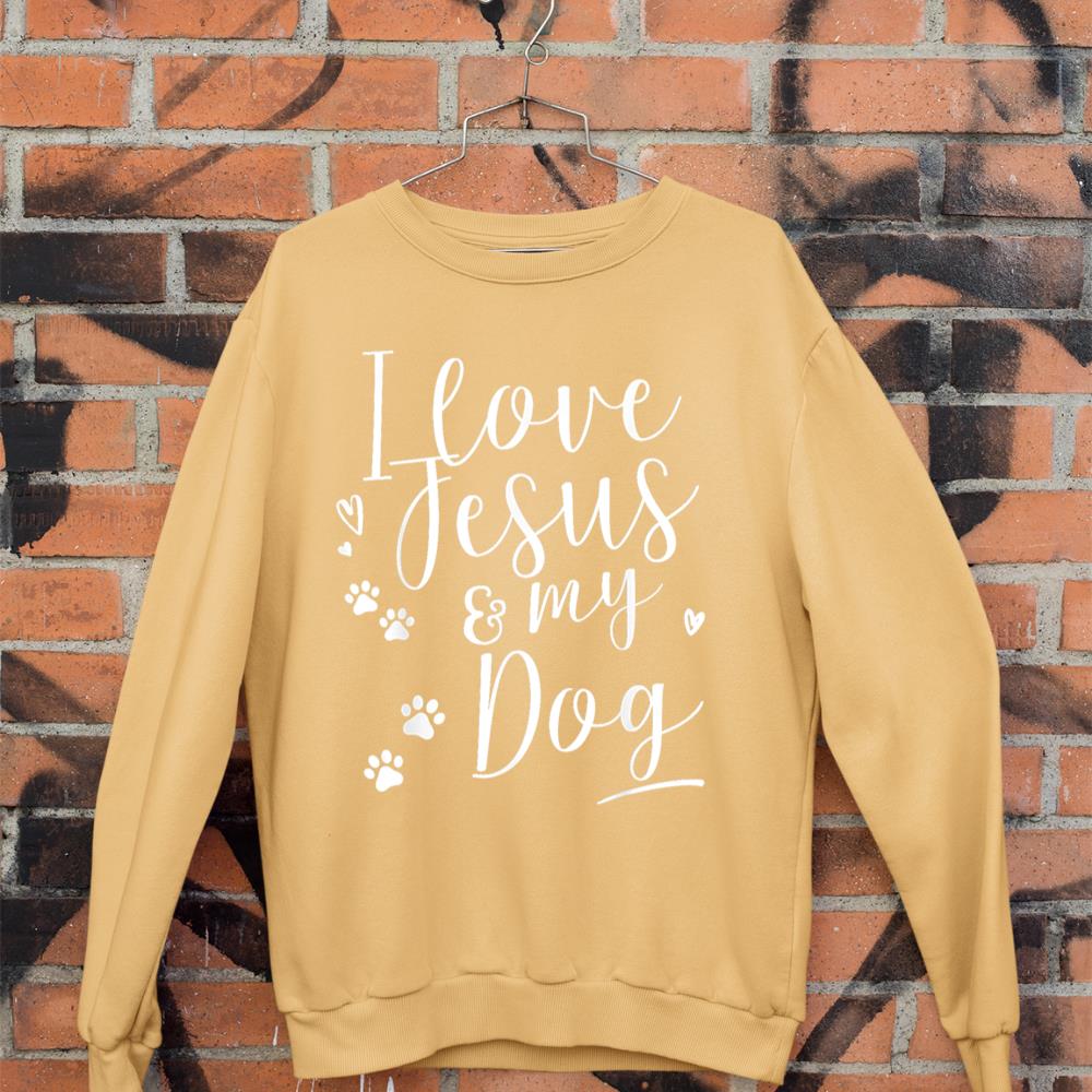 I love Jesus and my Dog Shirt Sweatshirt - Image 11