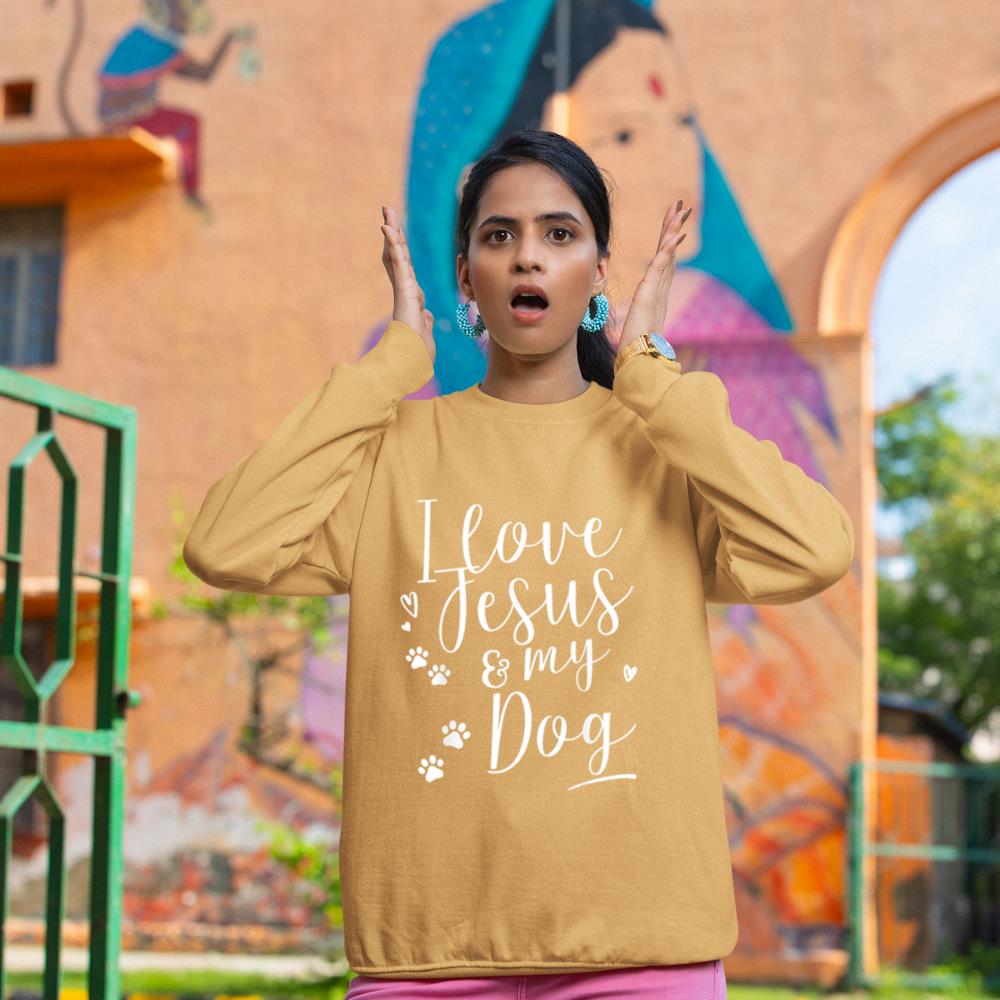 I love Jesus and my Dog Shirt Sweatshirt - Image 12