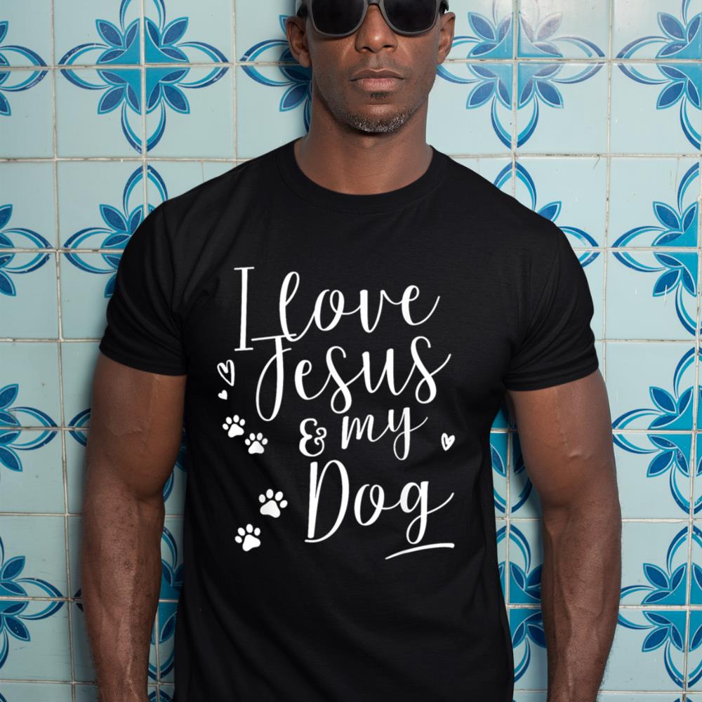 I love Jesus and my Dog Shirt T-Shirt - Image 3