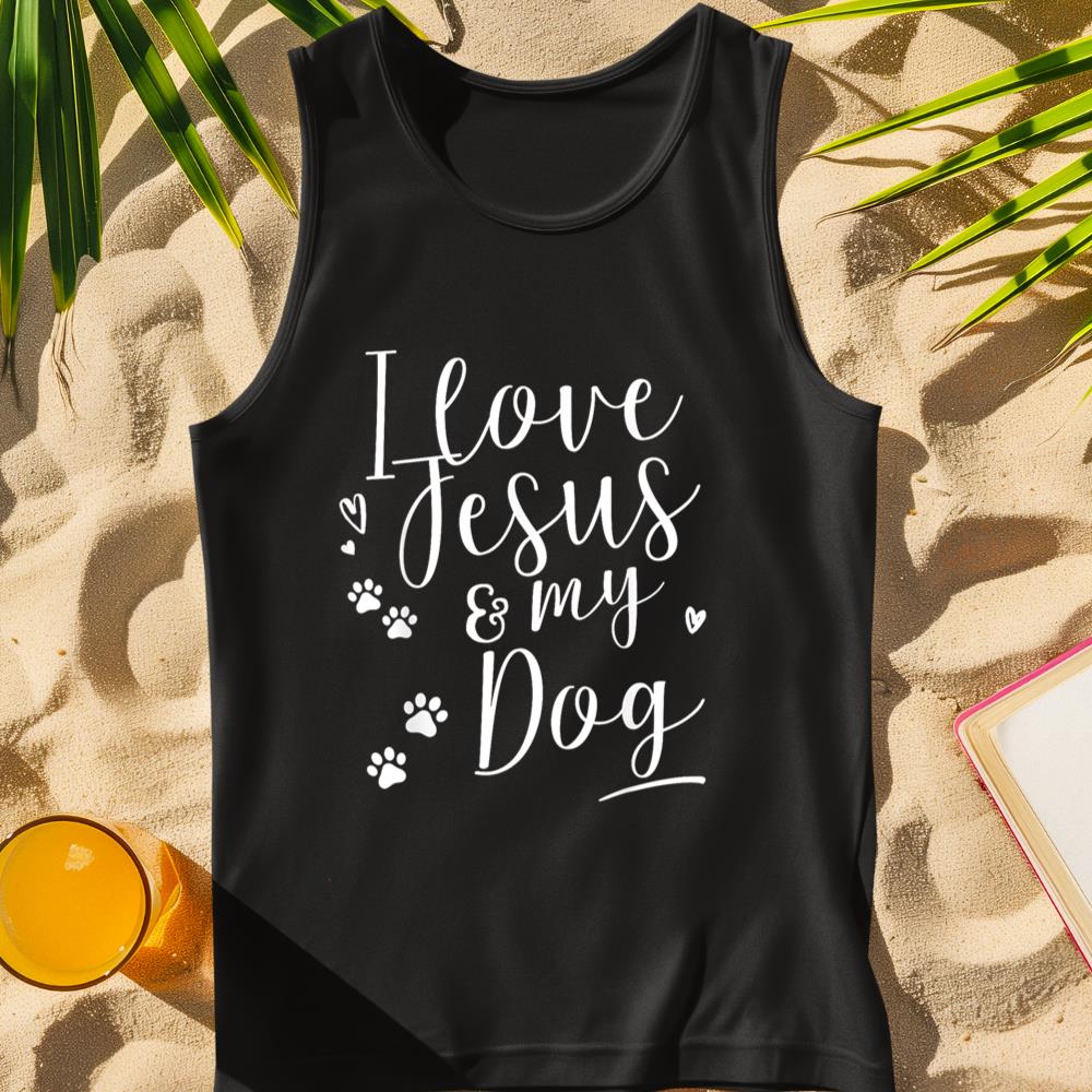 I love Jesus and my Dog Shirt Tank Top