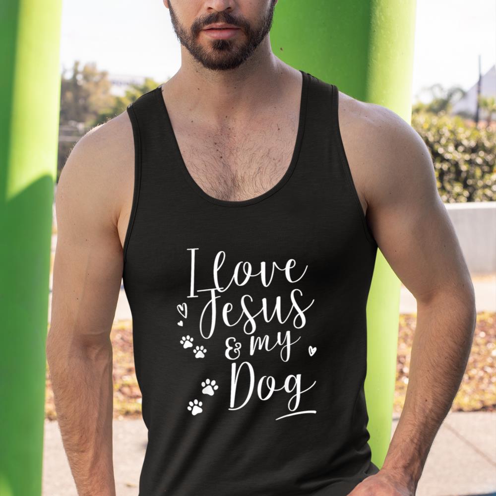 I love Jesus and my Dog Shirt Tank Top - Image 3