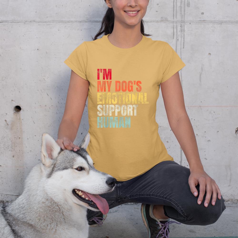 I'm My dog's Emotional Support-Human T-Shirt - Image 12