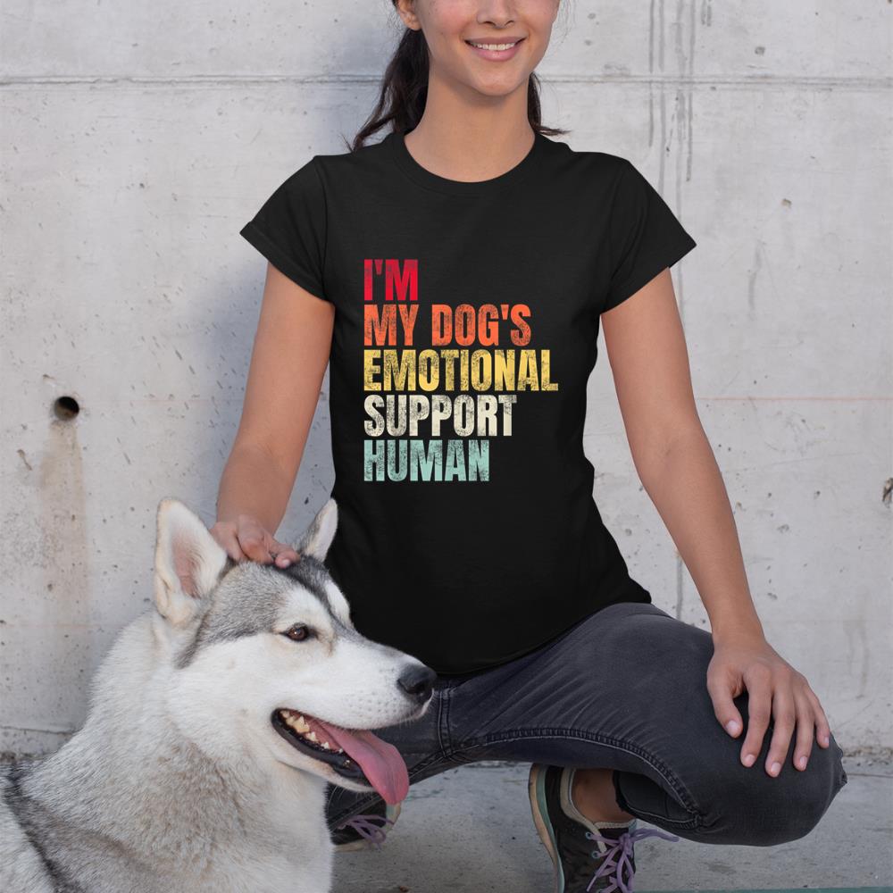 I'm My dog's Emotional Support-Human T-Shirt - Image 2
