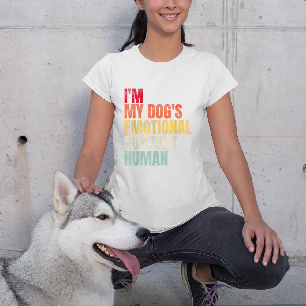I'm My dog's Emotional Support-Human T-Shirt - Image 4
