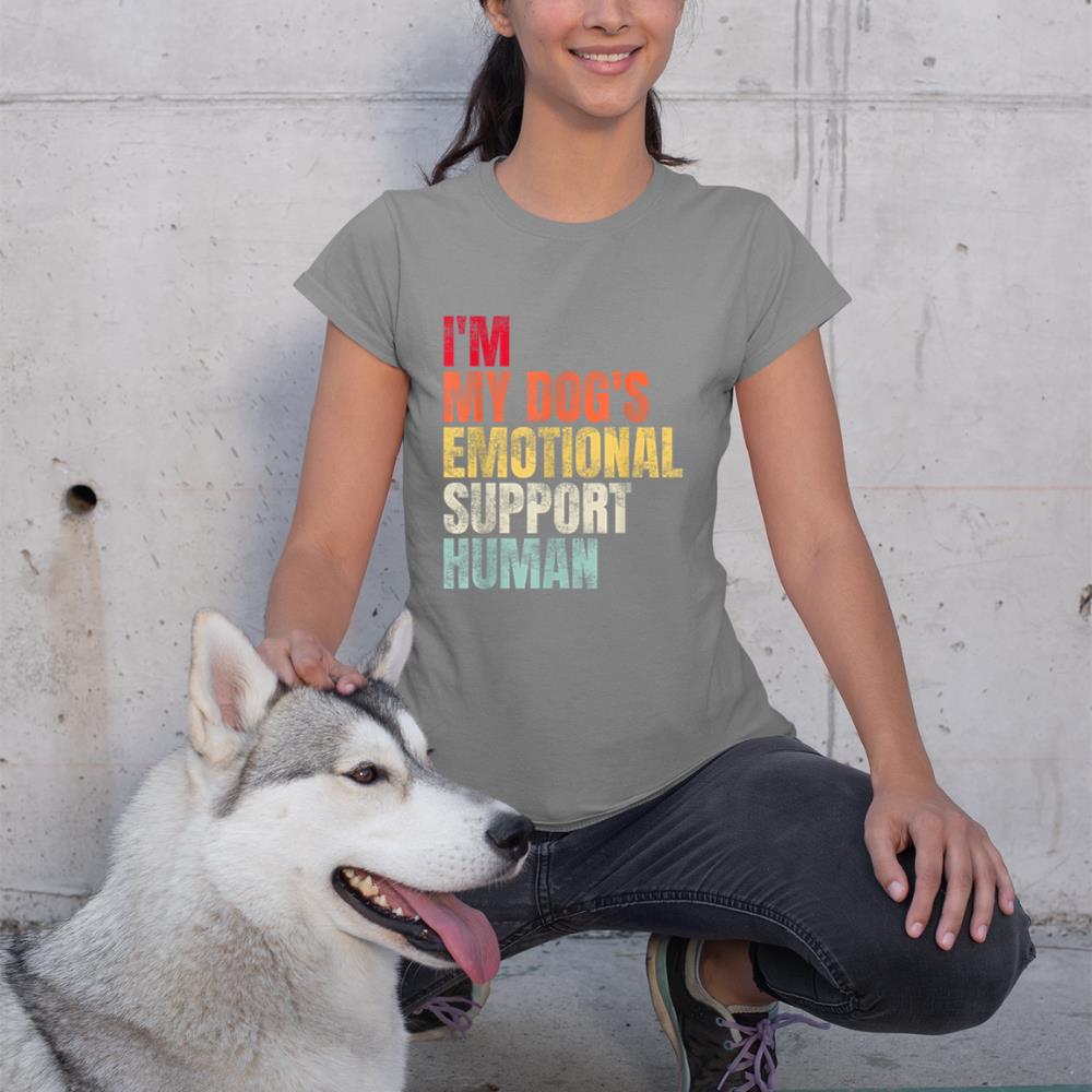 I'm My dog's Emotional Support-Human T-Shirt - Image 6