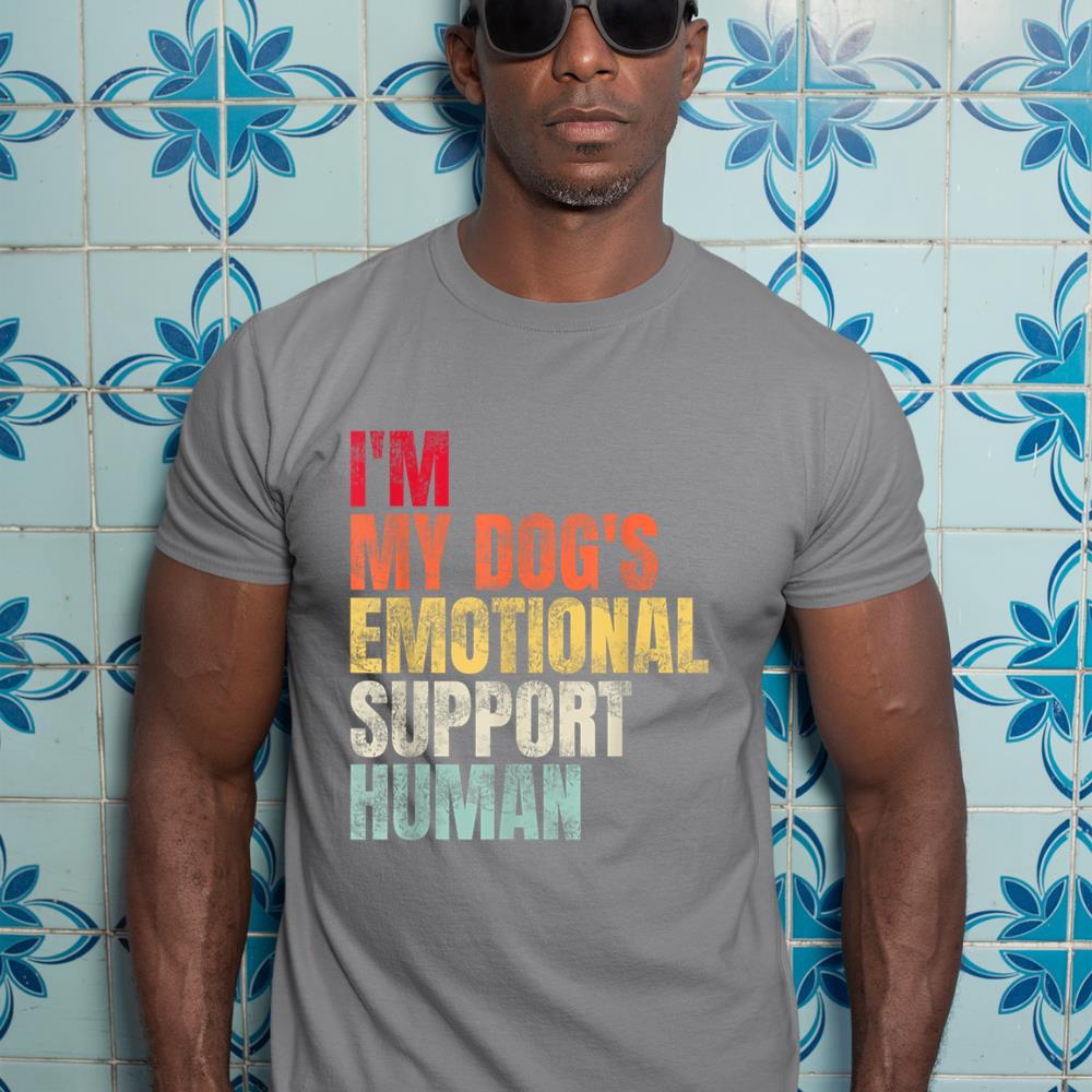 I'm My dog's Emotional Support-Human T-Shirt - Image 7