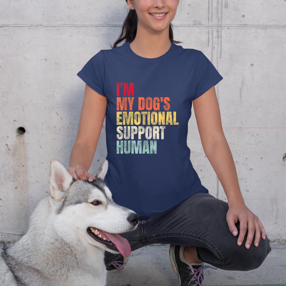 I'm My dog's Emotional Support-Human T-Shirt - Image 8
